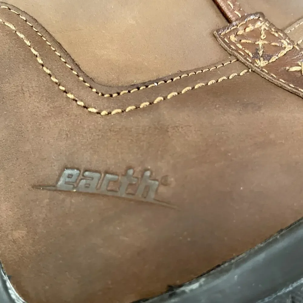 Kalso Earth Birch Boots, 14 in tall, Brownstone Suede, Leather Details, Ladies 9